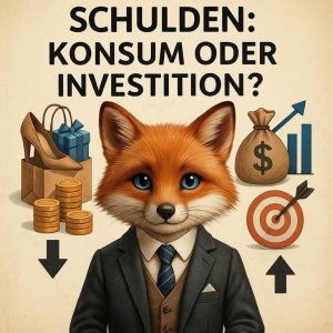 Der Geldfuchs erklärt das Thema Schulden Konsum oder Investition