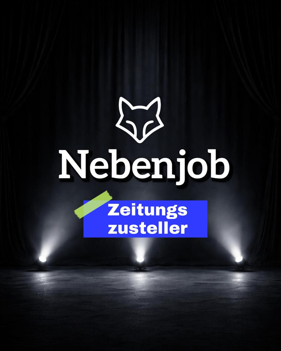 Zeitungszusteller und Prospektverteiler als Nebenjob