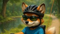 Kapitalfuchs mit Fahrradhelm zum Thema Der große Liegerad-Vergleich, E-Bike Akku laden Fahrrad, Liegerad,