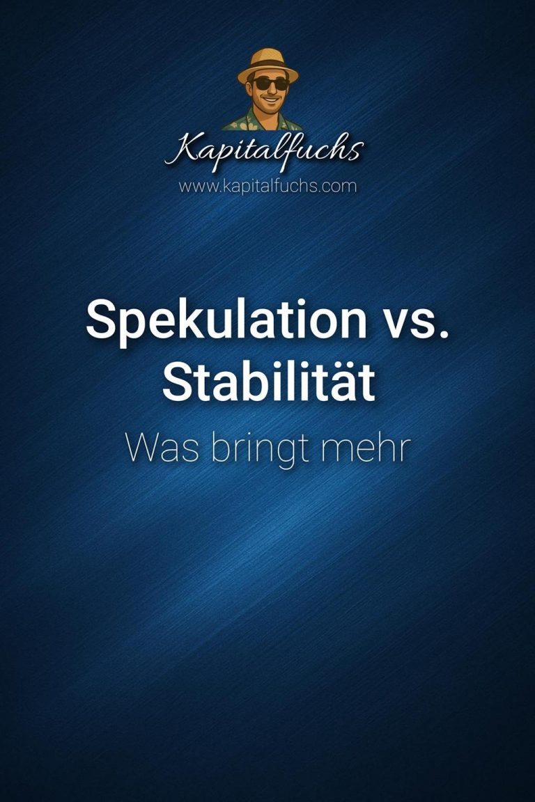 Stabilität statt Spekulation: So schützt du clever dein Geld