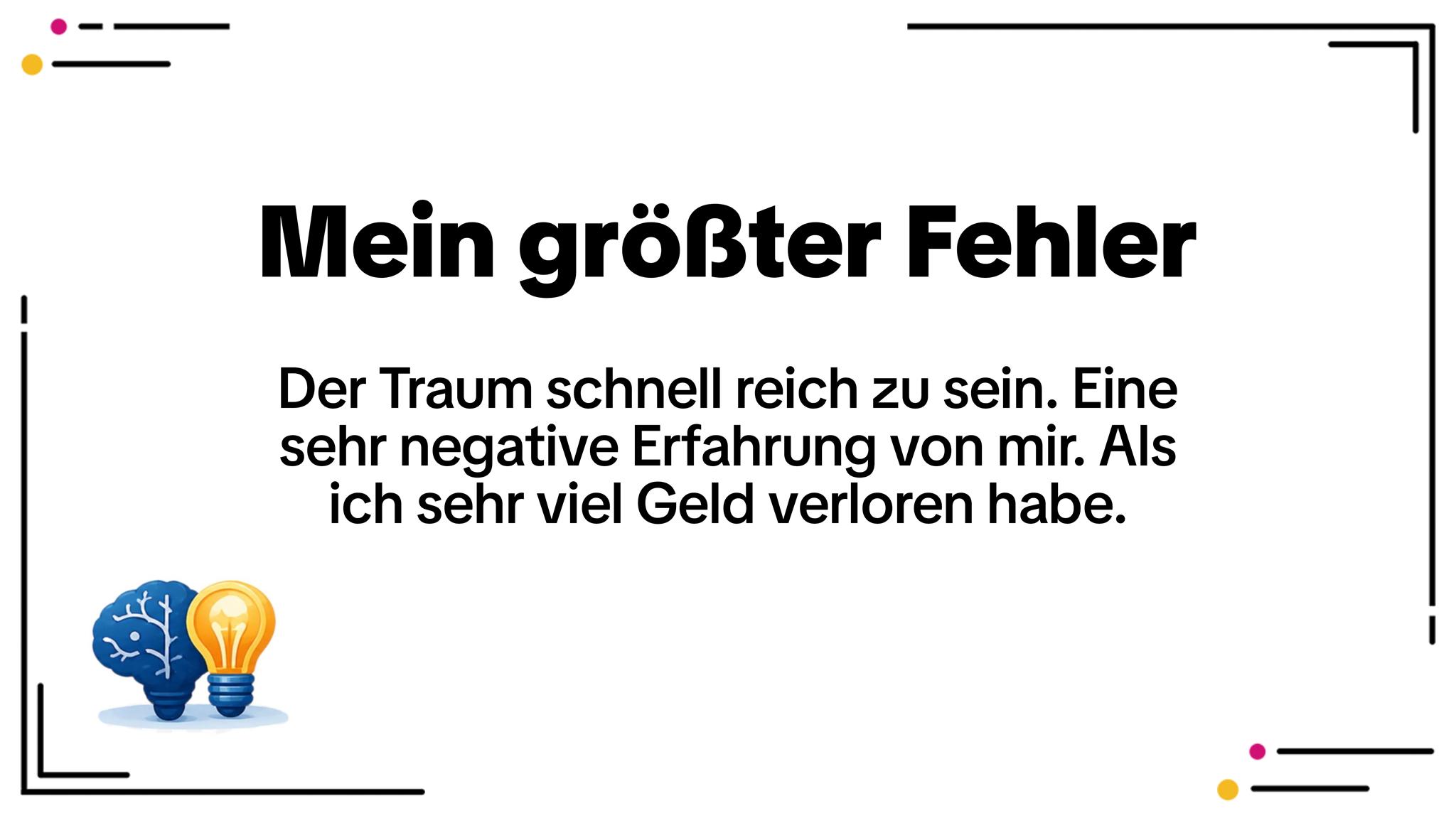 Mein größter Fehler am Kapitalmarkt – Wie ich 15.000 Euro verlor und daraus lernte