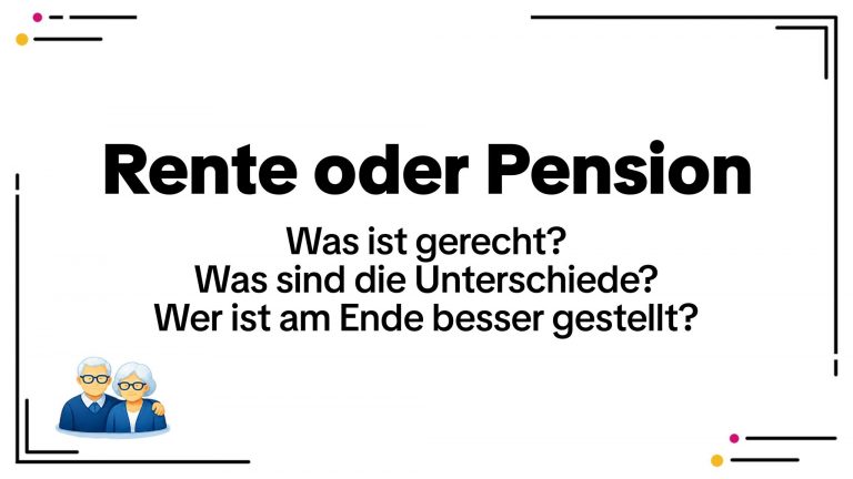 Rente oder Pension: Die wichtigsten Unterschiede für Beamte und Arbeitnehmer
