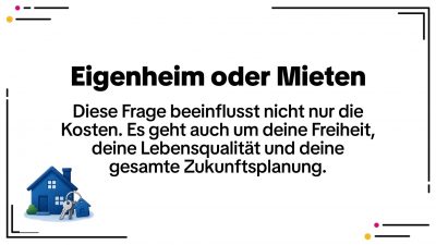 Eigenheim oder Miete – Kosten, Freiheit & Zukunft im Kapitalfuchs‑Vergleich