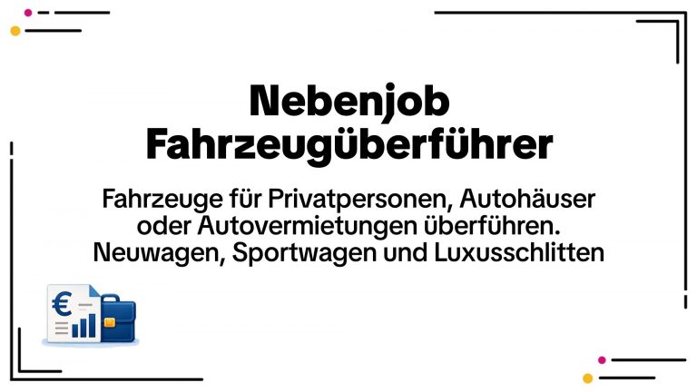 Fahrzeugüberführer oder Transferfahrer - fahrzeuguberfuhrer