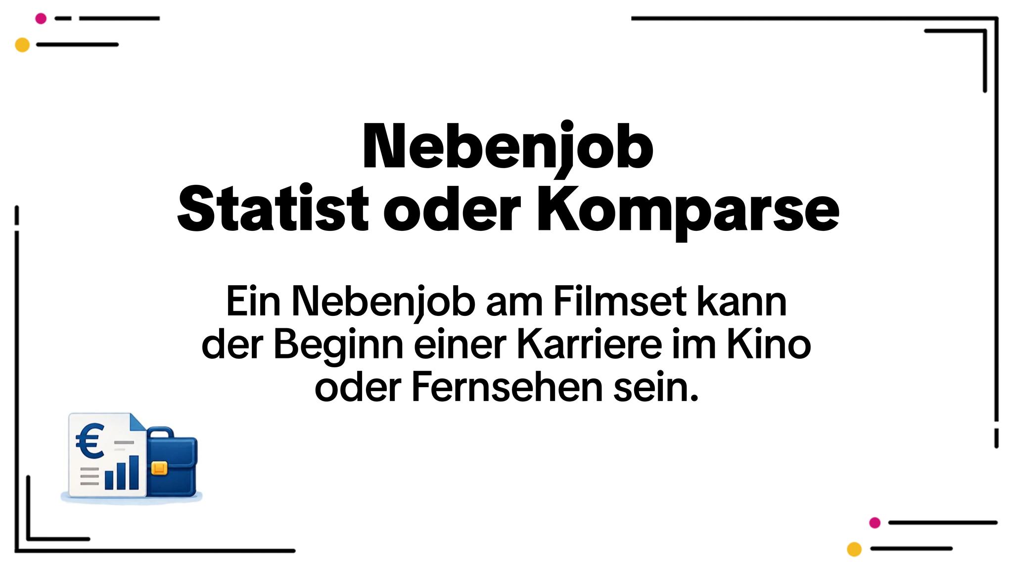 Statist oder Komparse – Mit Filmjobs Geld verdienen