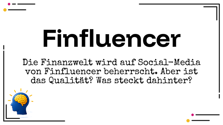 Finfluencer auf Social Media
