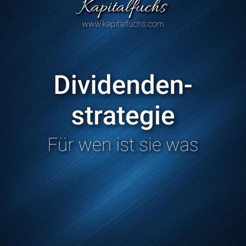 Dividendenstrategie – Für wen sie sich wirklich lohnt