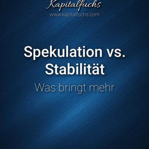 Stabilität statt Spekulation: So schützt du clever dein Geld